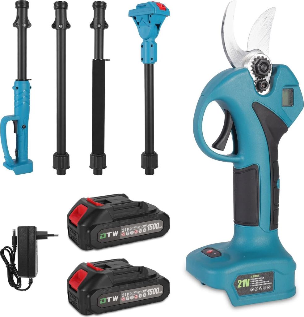 Elektrische Gartenschere mit Verlängerungsstange 12ft, 21V Produktbild 