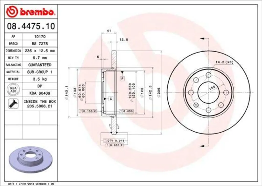 Remplacement Disque de Frein pour Opel Corsa B et Astra F Brembo