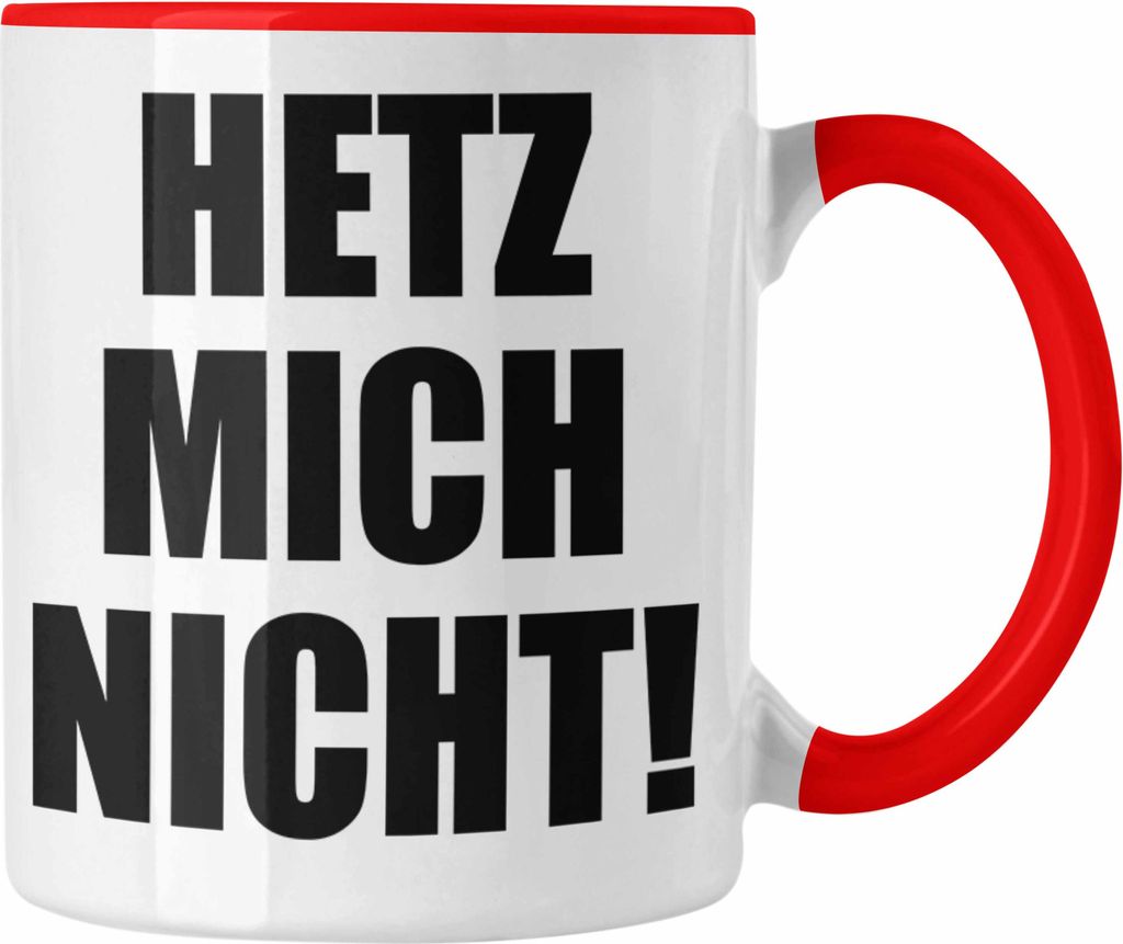 Trendation - Trendation - Hetz Mich Nicht Tasse Geschenk für Kollegen Kollegen Arbeit Bürotasse für Beste Kollegin (Rot)
