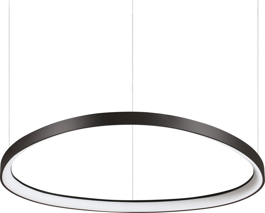 Ideal lux GEMINI SP D81 LED-Pendelleuchte Struktur Schwarz modernes Design Deckenbaldachin Schwarz Pendellänge 180cm