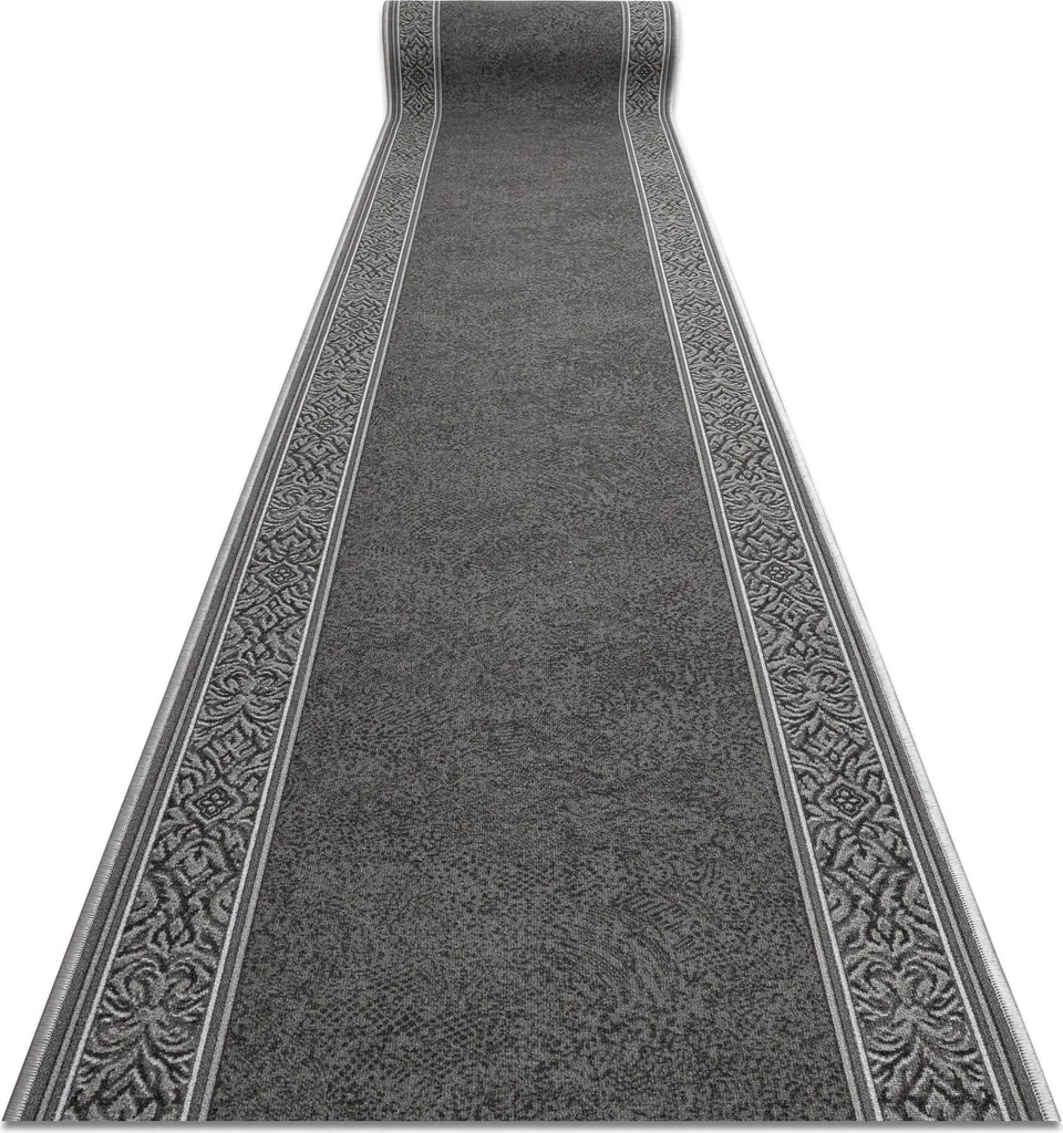 Tapis caoutchouté gris 80x100 cm ST.TROPEZ avec cadre et dos antidérapant