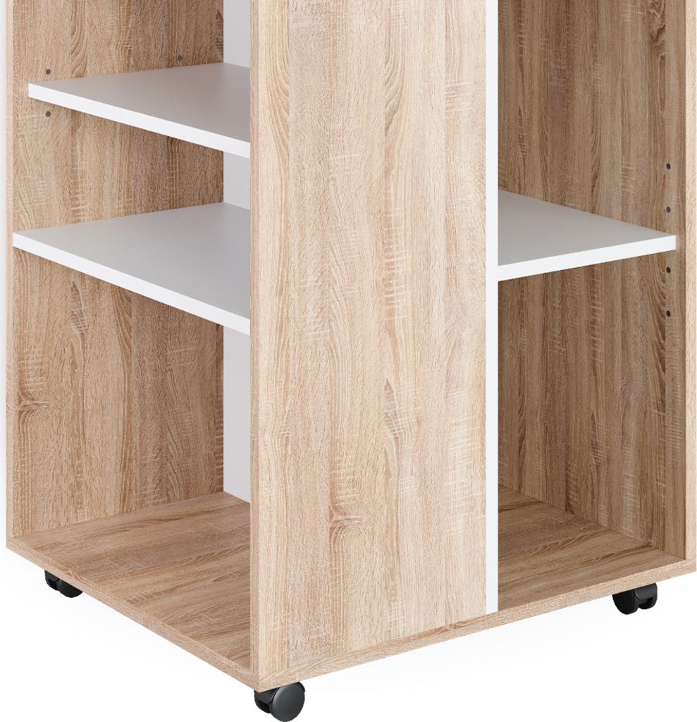Vicco Kontener na rolki , 59 x 53 cm, Sonoma/Biały Zdjęcie produktu 6