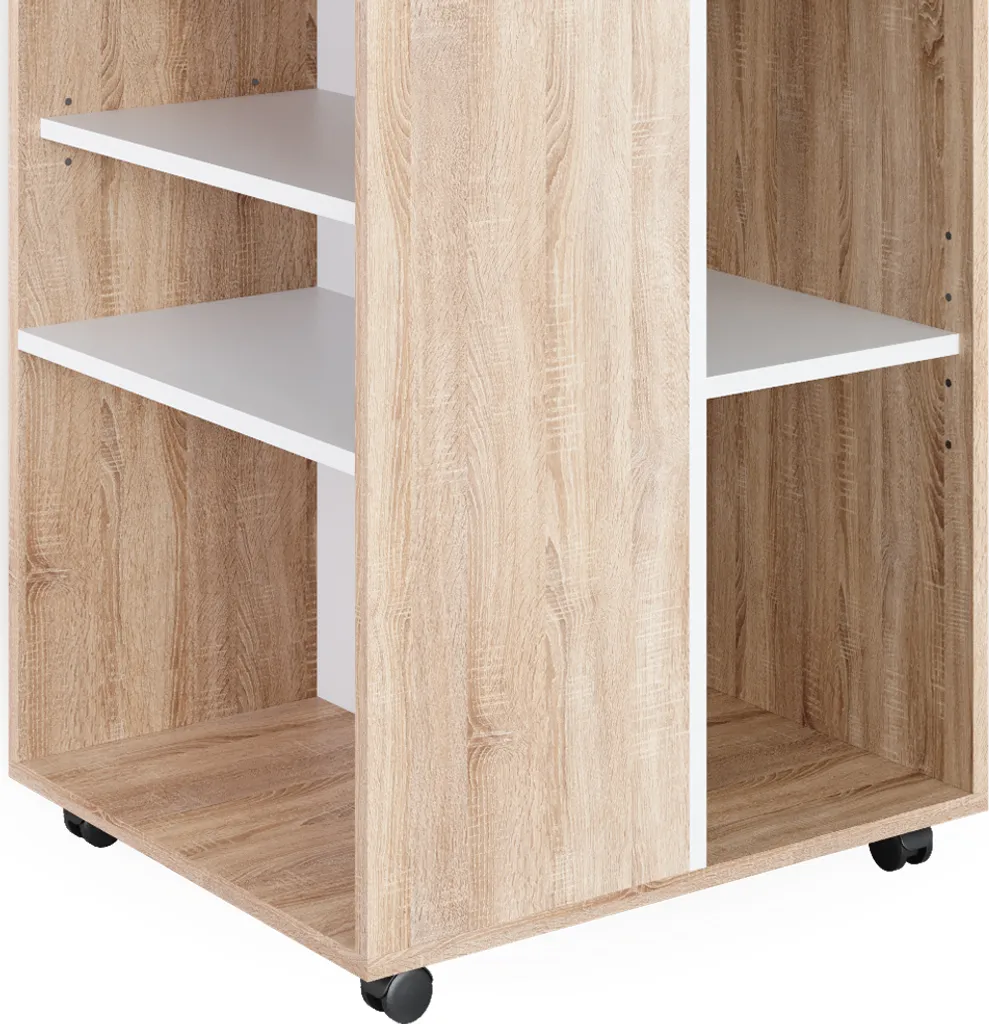 Caisson roulant compact Vicco Sonoma pour organiser son télétravail - 6