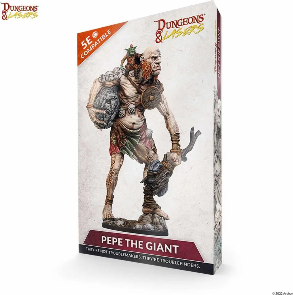 Pepe le Giant Donjons & Lasers : Figurine Géante Facile à Peindre et Monter