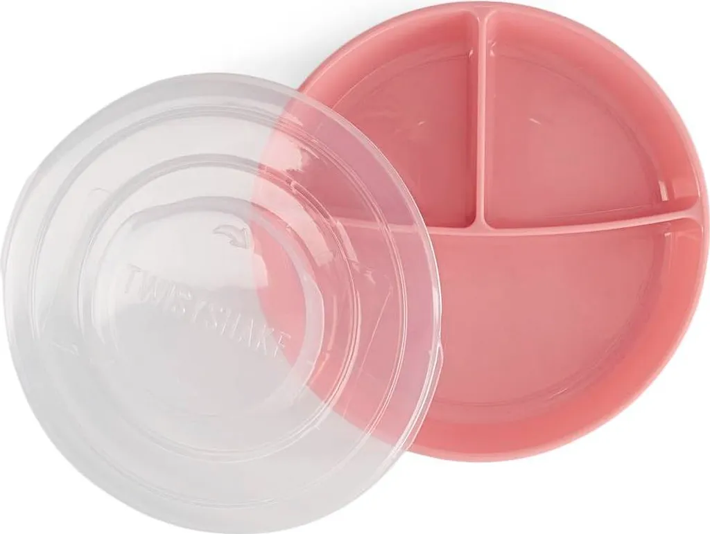 Piatto Diviso Twistshake 6+m Rosa Pastello: Pappa Senza Stress