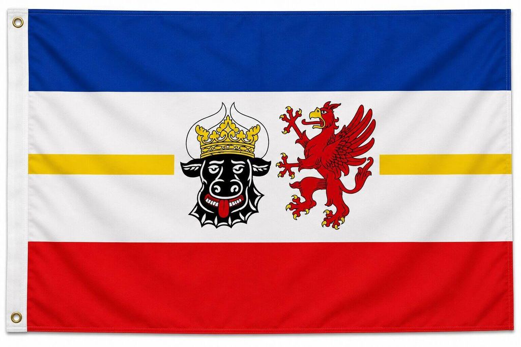 Flagge Mecklenburg-Vorpommern 90 x 150 cm Fahne mit 2 Ösen Produktbild 