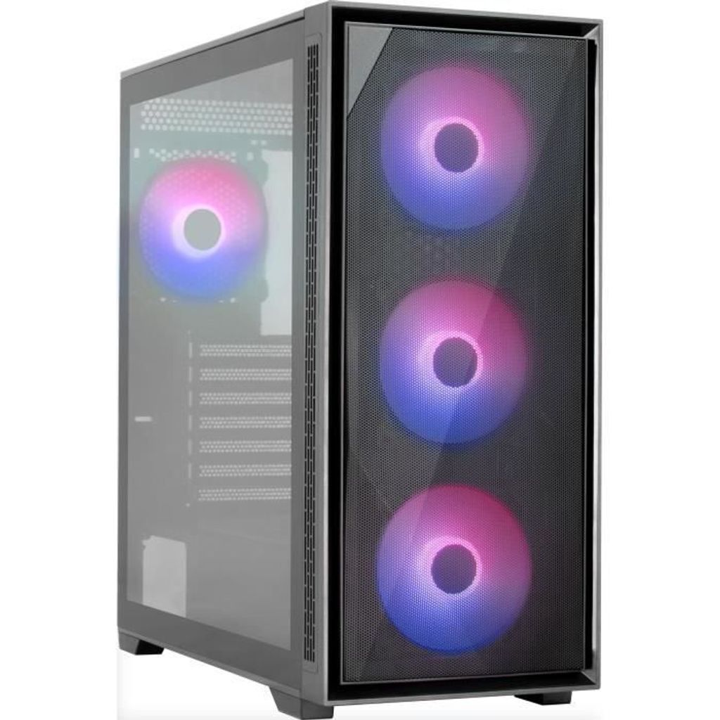 PC-Gehäuse - AEROCOOL - Geoflow G v2 (Schwarz) - Mittlerer Tower - ATX-Format - Ohne Netzteil