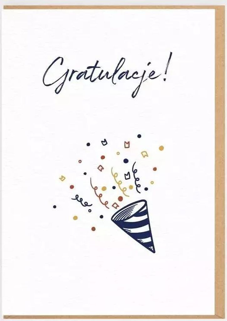 Universelle Glückwunschkarte aus Recyclingpapier, 12x17 cm, innen blanko, inkl. Eco-Kraft-Kuvert