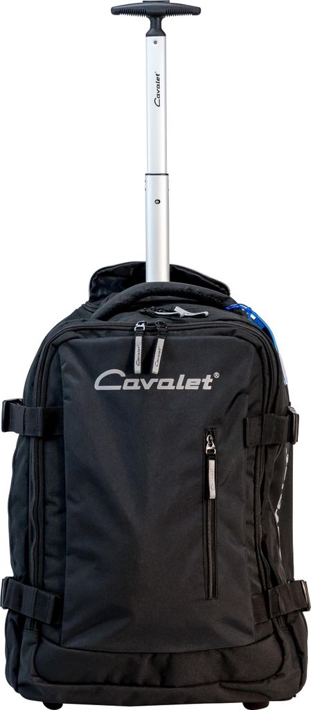 Cavalet Rucksack Trolley Rollentasche Wagen Reisetasche 55 cm Groß 35L Schwarz
