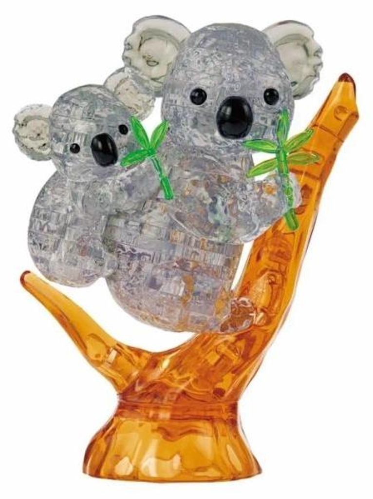 Kristal puzzel 3D – Kangoeroe-paar, 62 stukjes Productafbeelding 