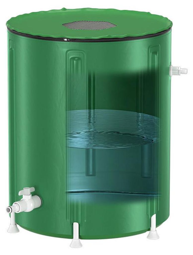 Ikodm 200L Regentonne Faltbar Grün – Regenwassertonne Produktbild 
