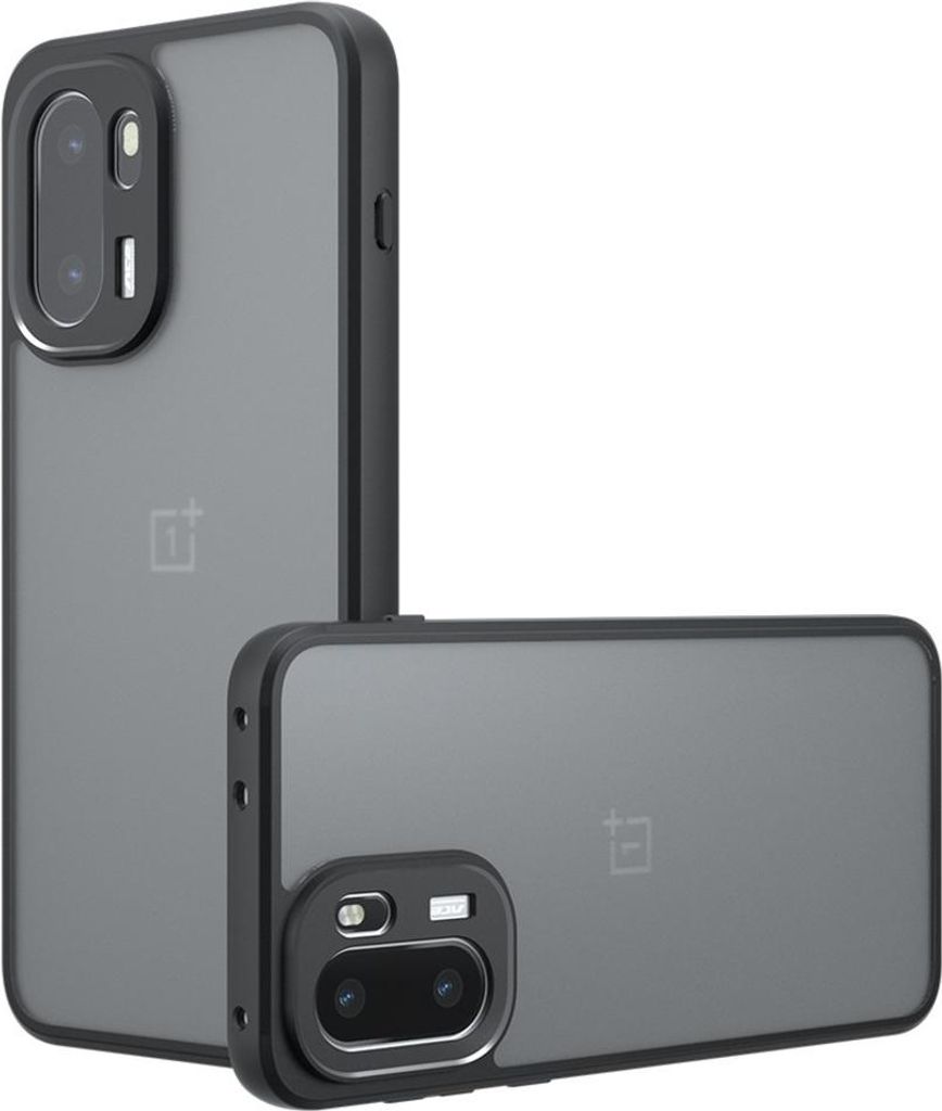 OnePlus 15R Hülle - Coverup Mattes Transparentes Back Cover mit Kameraschutz - Schwarz