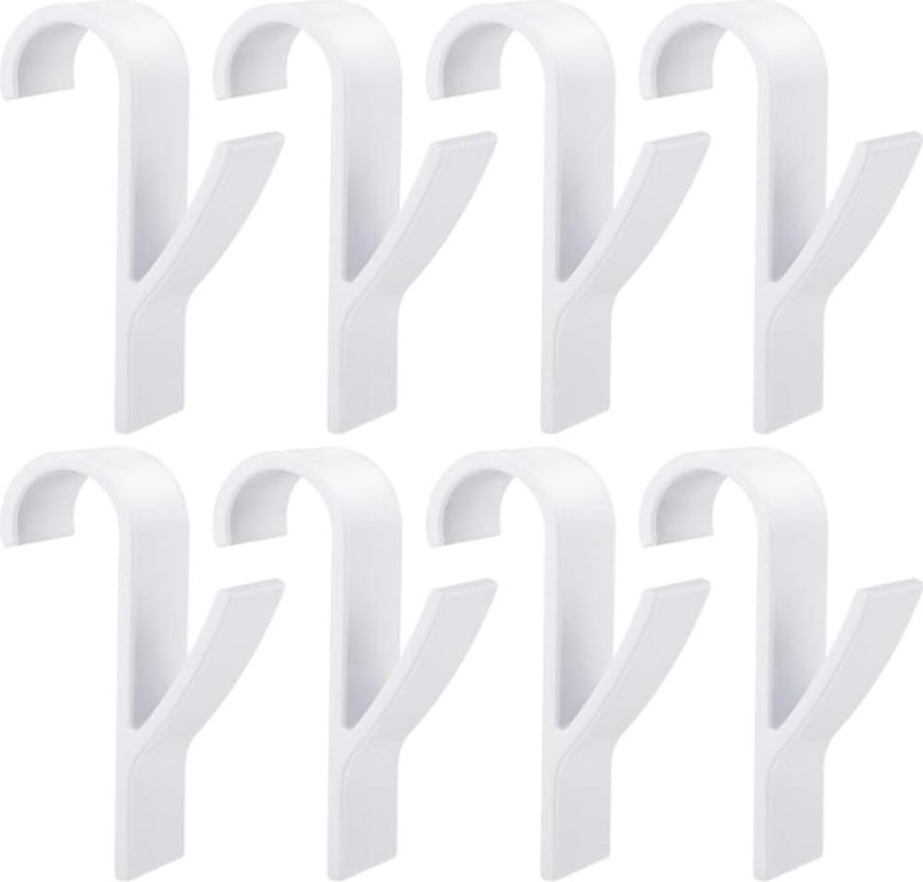 Handtuchhalter Radiator 8 Stück Haken Runde Radiatoren - Weiß Handtuchhaken Badjashaken