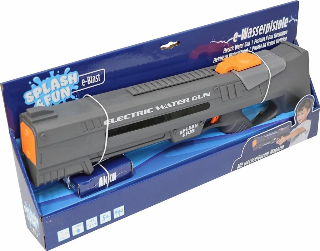 Splash and Fun Pistolet wodny 51 cm, 650 ml, elektryczny Zdjęcie produktu 