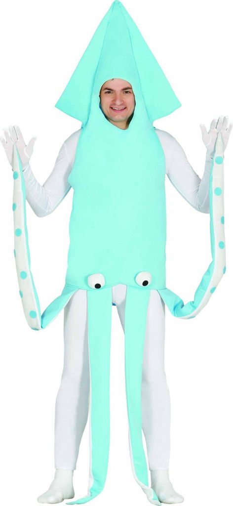 Meerestier Abenteuer Party Outfit Tintenfisch Kostüm Ozean Produktbild 
