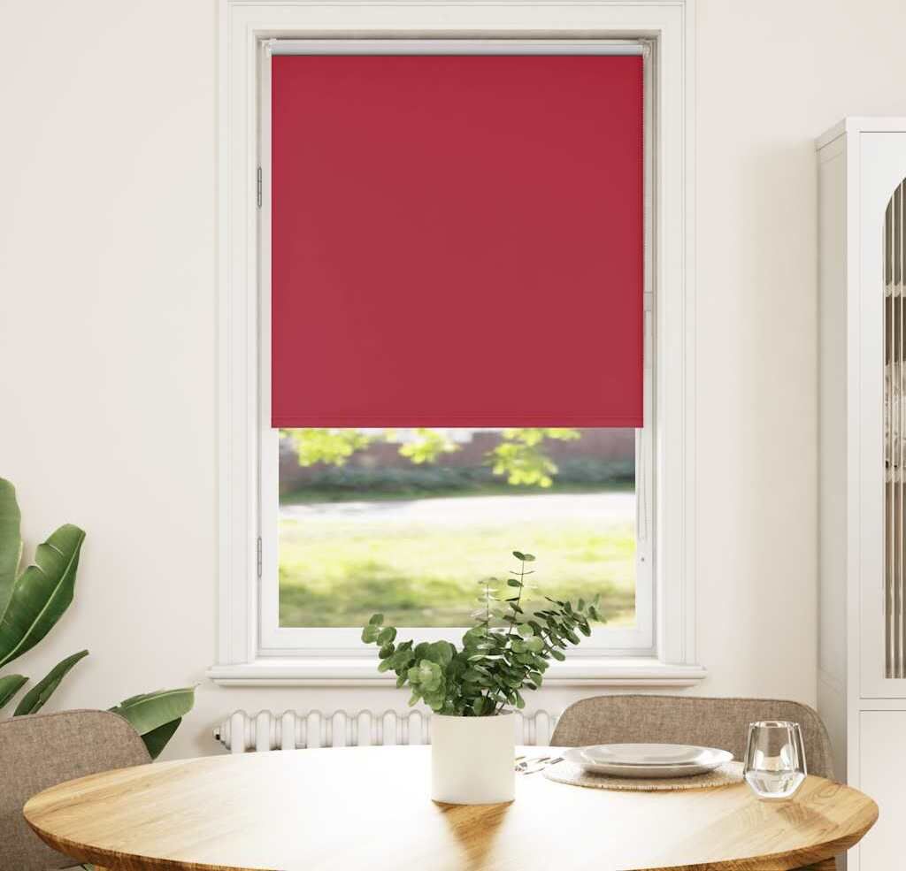 Maison Exclusive - Verdunkelungsrollo Rot 75x175 cm Stoffbreite 70,7 cm Polyester