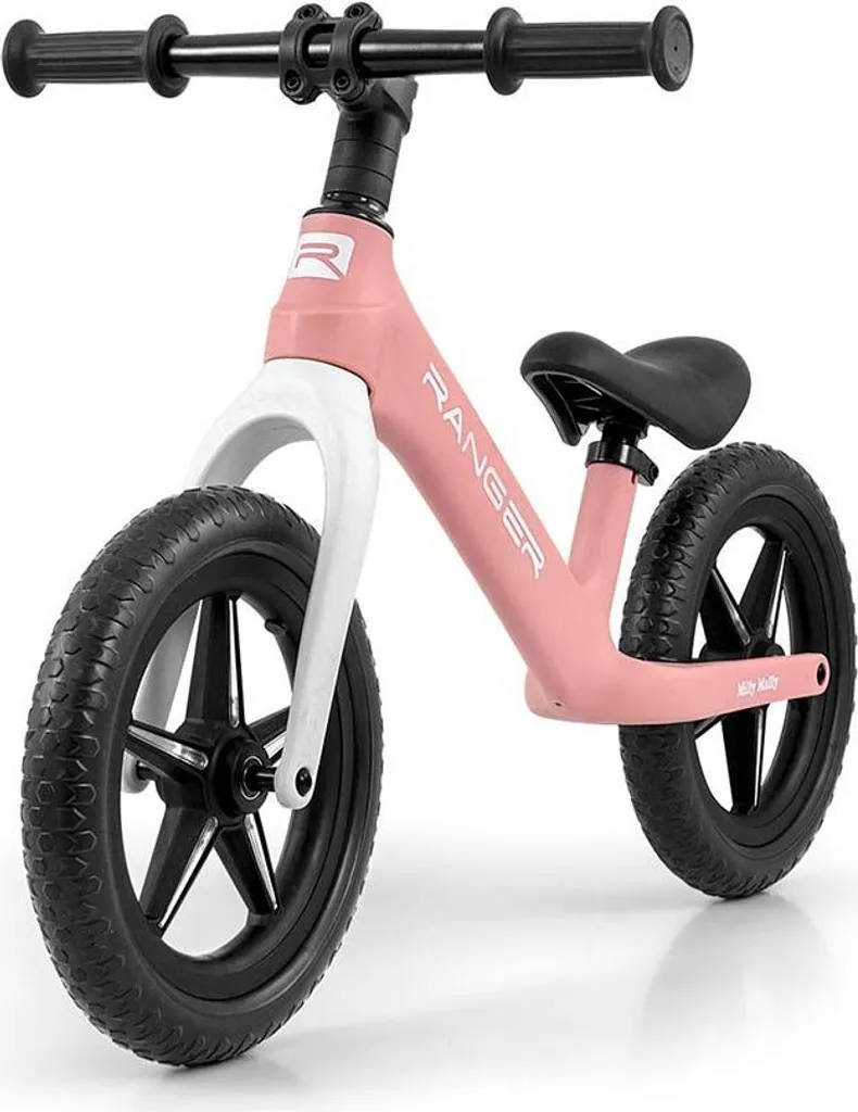 Milly Mally Ranger Flash Pink : Vélo d'Équilibre LED pour Enfant de 2 Ans