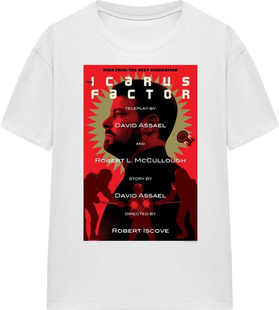 Star Trek - "The Next Generation Season 2 Episode 14" T-Shirt für Herren/Damen Uni TV16350 (S) (Weiß)