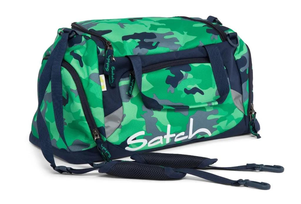 Fini le Désordre : Sac de Sport Satch Green Camou avec Poche Chaussures