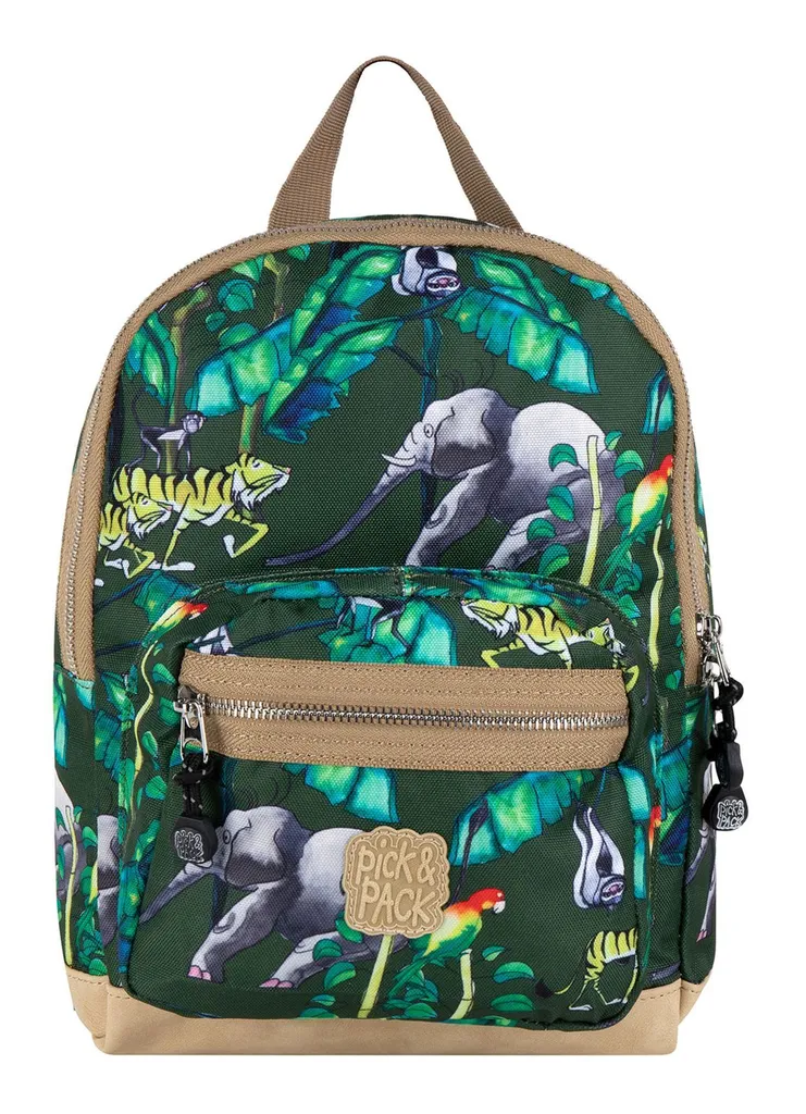 Pick & Pack Sac à dos Happy Jungle 7L Bamboo - Petit sac enfant vert