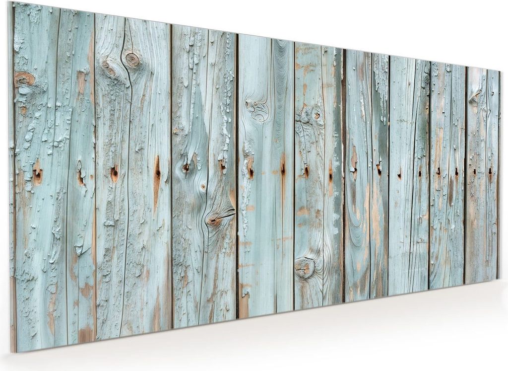 Küchenrückwand Spritzschutz Glas mit Motiv Verwittertes Holz 40 x 40 cm