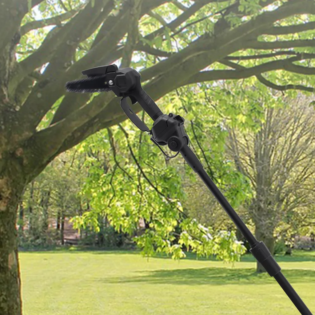 Ébrancheur télescopique 2 en 1 noir avec tête orientable précise - 2