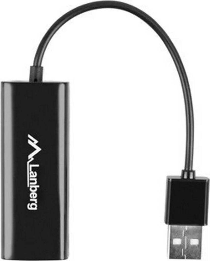Adapter, Lanberg LAN Adapterkarte USB 2.0 1x RJ45 100MB auf Kabel