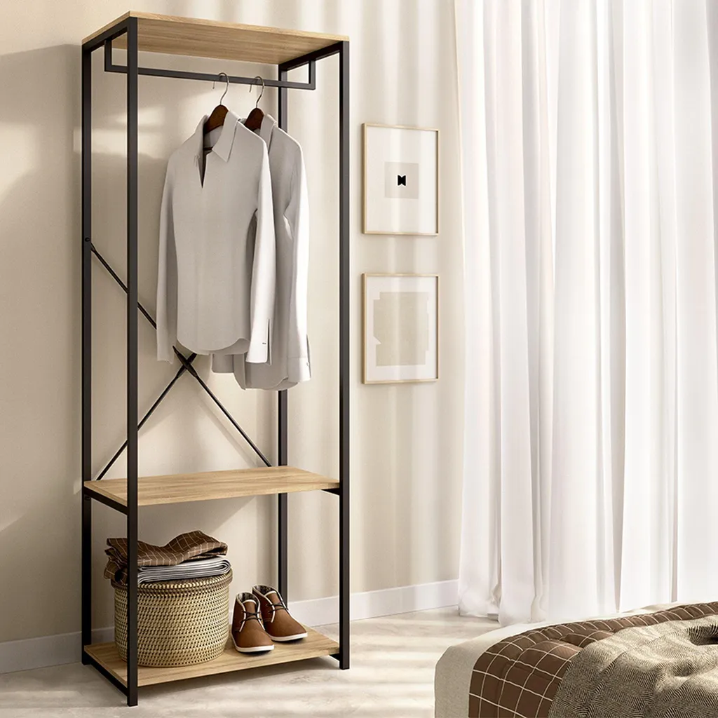Garde-robe gain de place Cedar - Armoire dressing pour studio - 2