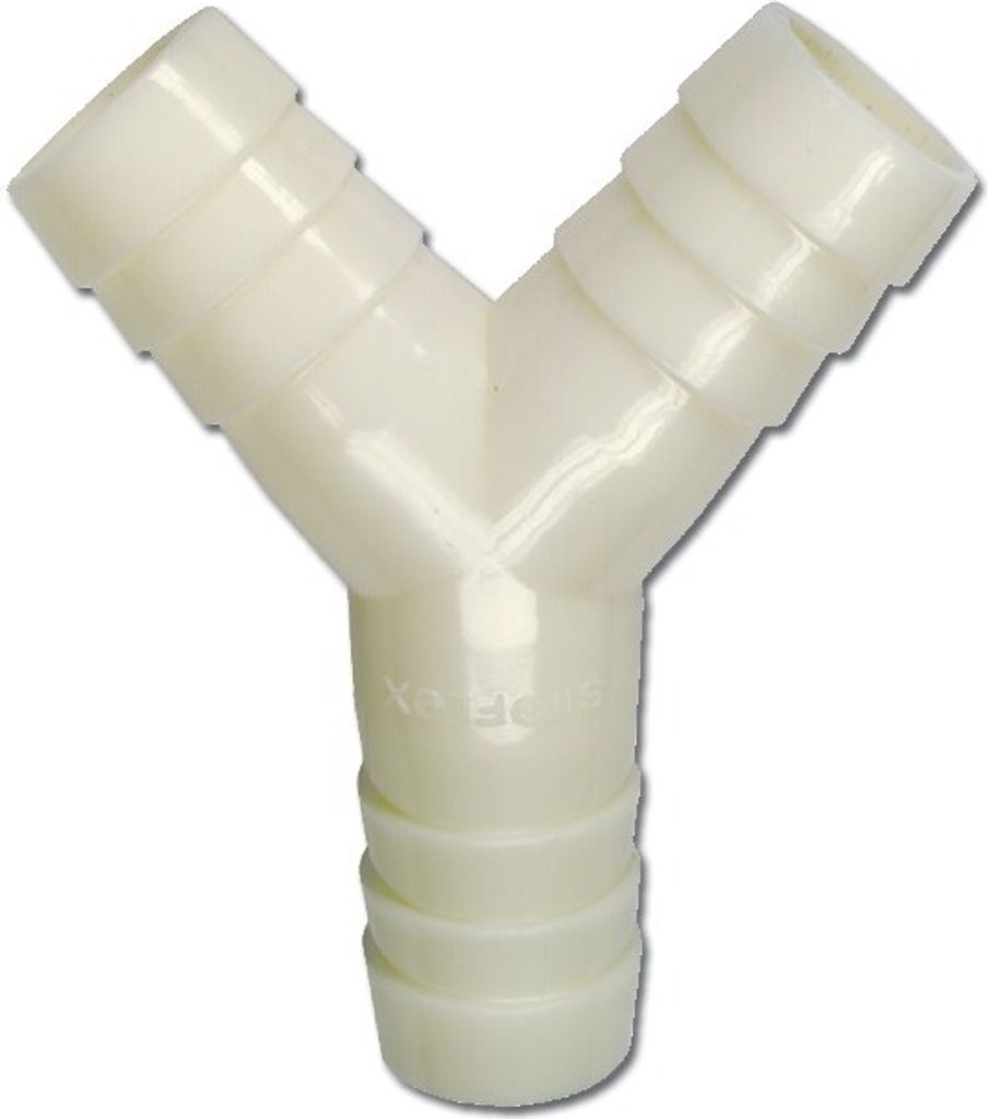 easyPART passend für 10006160 EUROPART Universal Ablaufschlauch Verbinder Y-Verteiler Gabelanschluss Y-Stück Druckluft 3Weg für 19/19/19mmØ Was...