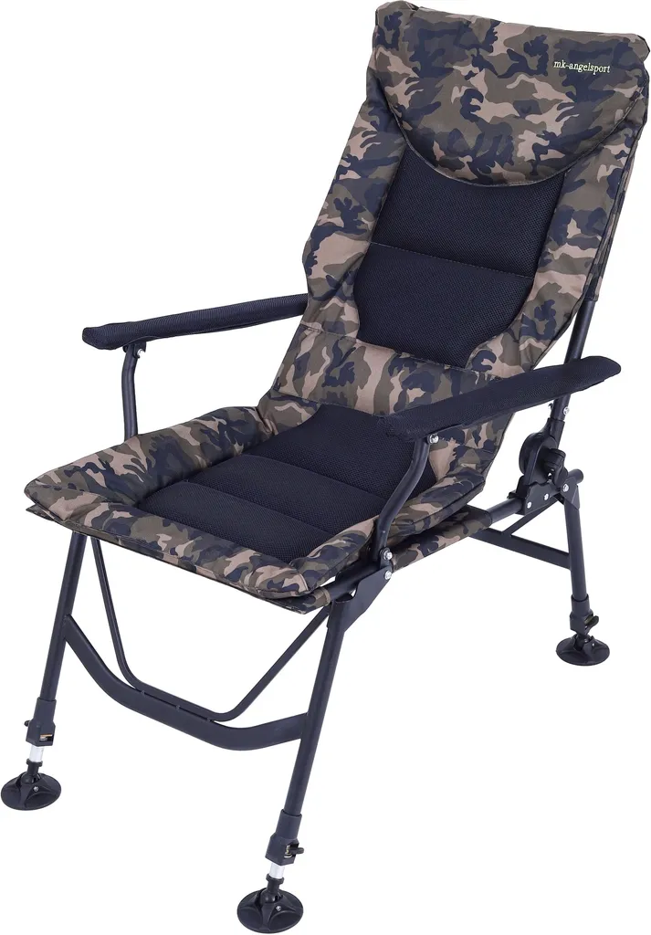 Chaise de Pêche Camouflage MK Joker Recliner Pro avec Dossier Réglable