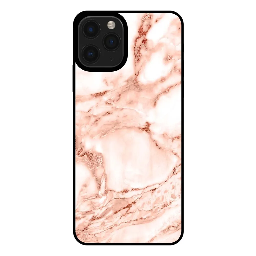 Cover iPhone 11 Pro Marmo Bianco & Oro Rosa | Best Seller 2024