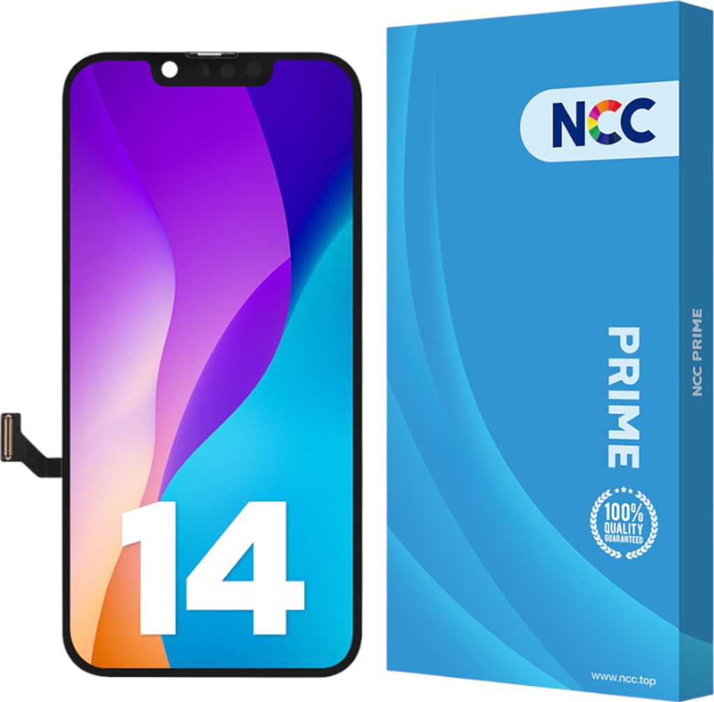 Kompatibel NCC PRIME FHD INCELL Display Touchscreen Bildschirm Schwarz für Apple iPhone 14 A2882, A2649, A2881 & Werkzeug