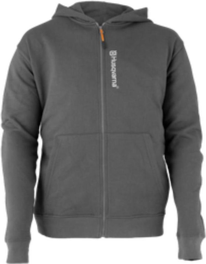 Sweat à capuche zippé HUSQVARNA taille L original gris Image du produit 