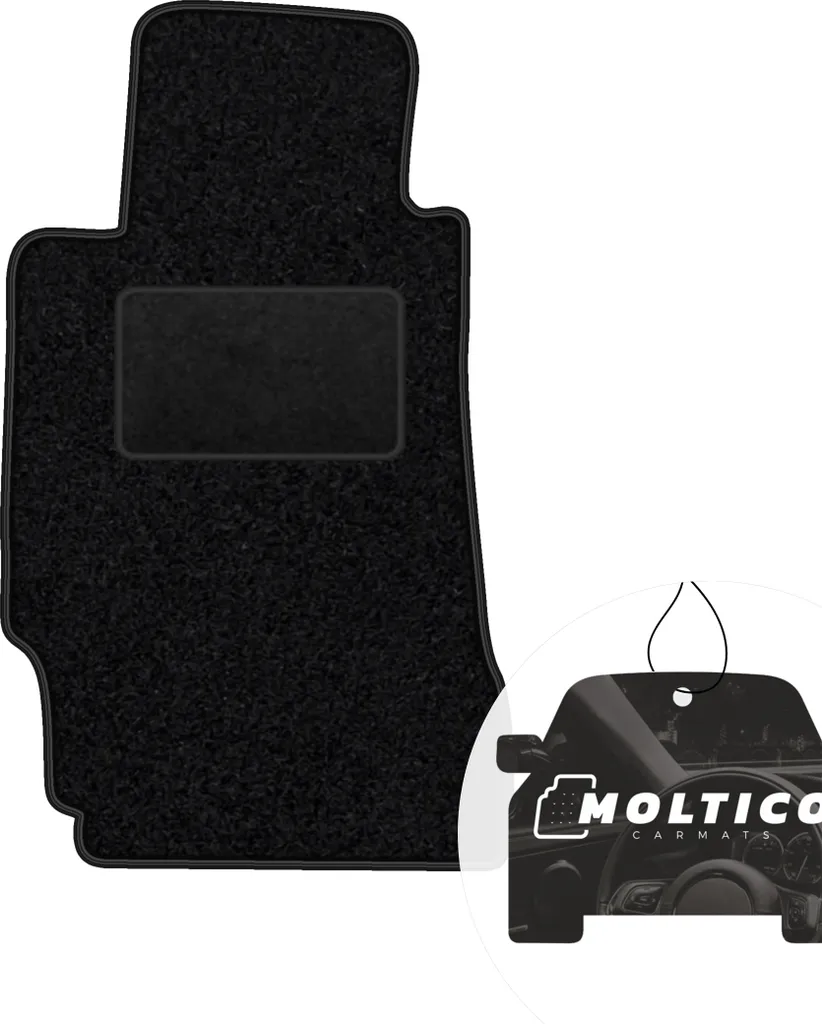moto-MOLTICO tappetino conducente auto velours lato conducente tappetini auto nero tappetino conducente 1 pezzo adatto per Mazda RX 8 2003-2012