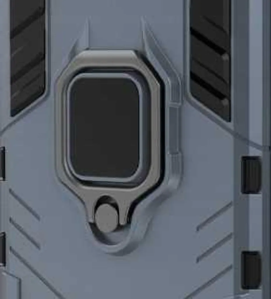 Coque Realme 8 5G SPACECASE X-ring Bleu avec support vidéo et bague - 7