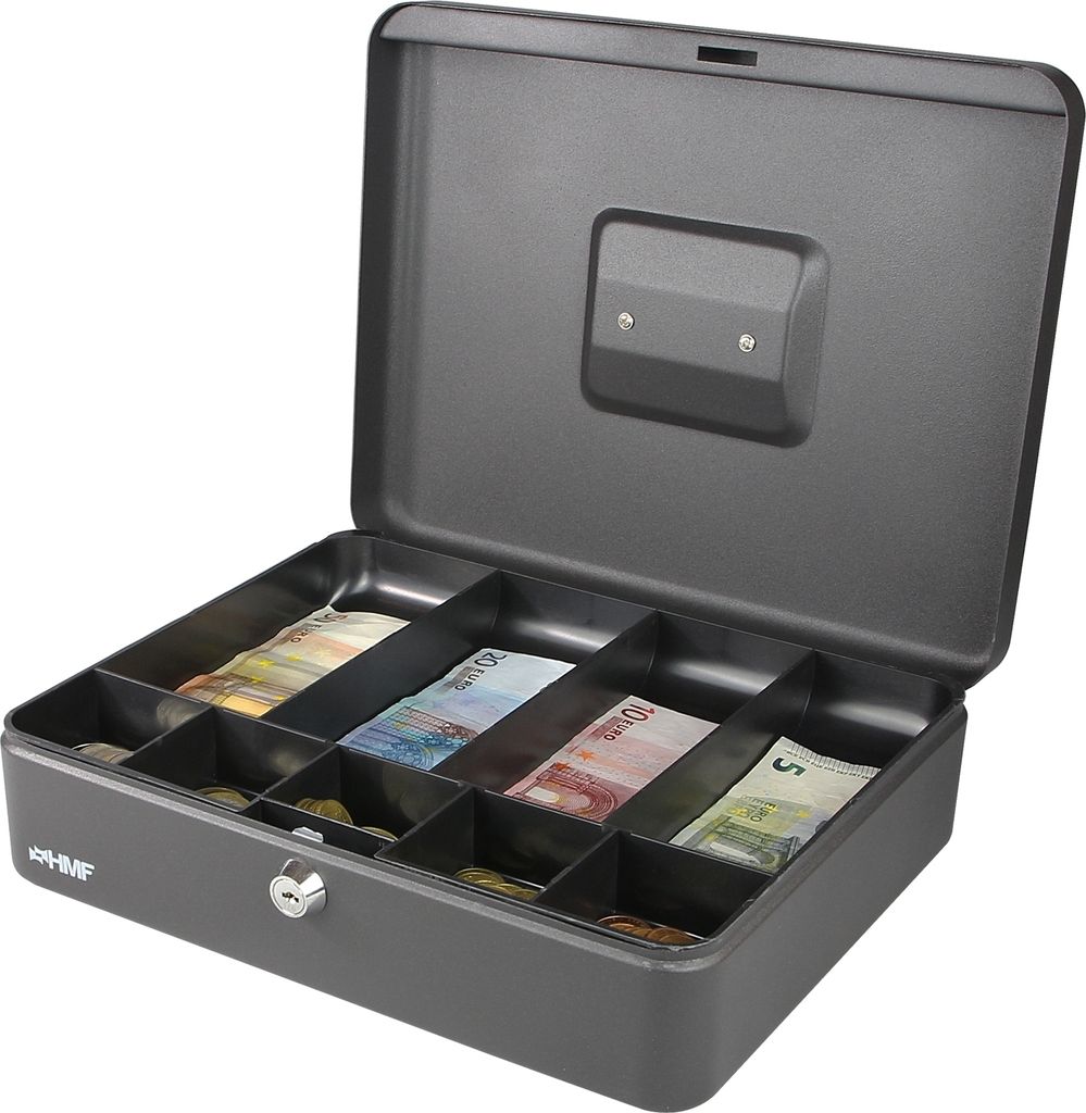 HMF 10019-02 Geldkassette Münzeinsatz Scheinfächer, 30 x 24 Produktbild 