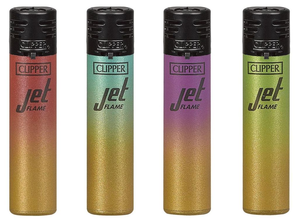 Clipper Feuerzeug Jet 4er Set Metallic Gradient #5 Produktbild 