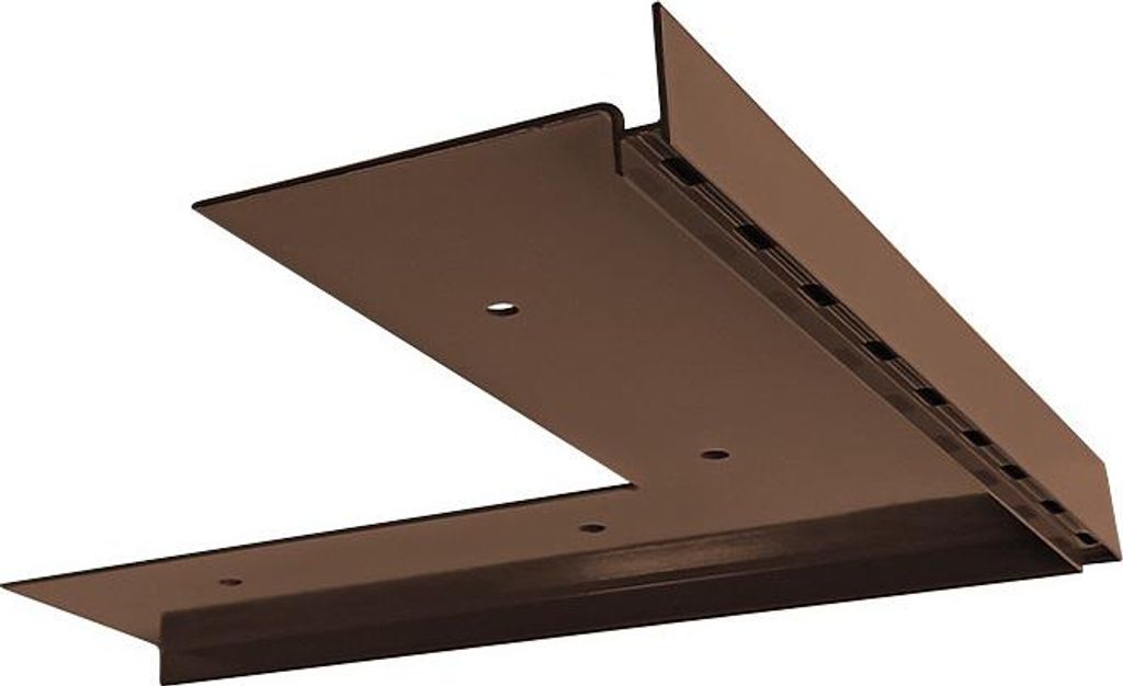 Renoplast Aluminium Treppenstufen-Profil SW Beluftete Boden, Außenecke 90° MAXI, Braun