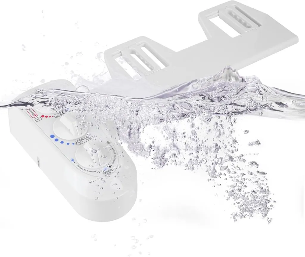 Kit Douchette WC Japonais Eau Chaude et Froide à Double Buse Autonettoyante