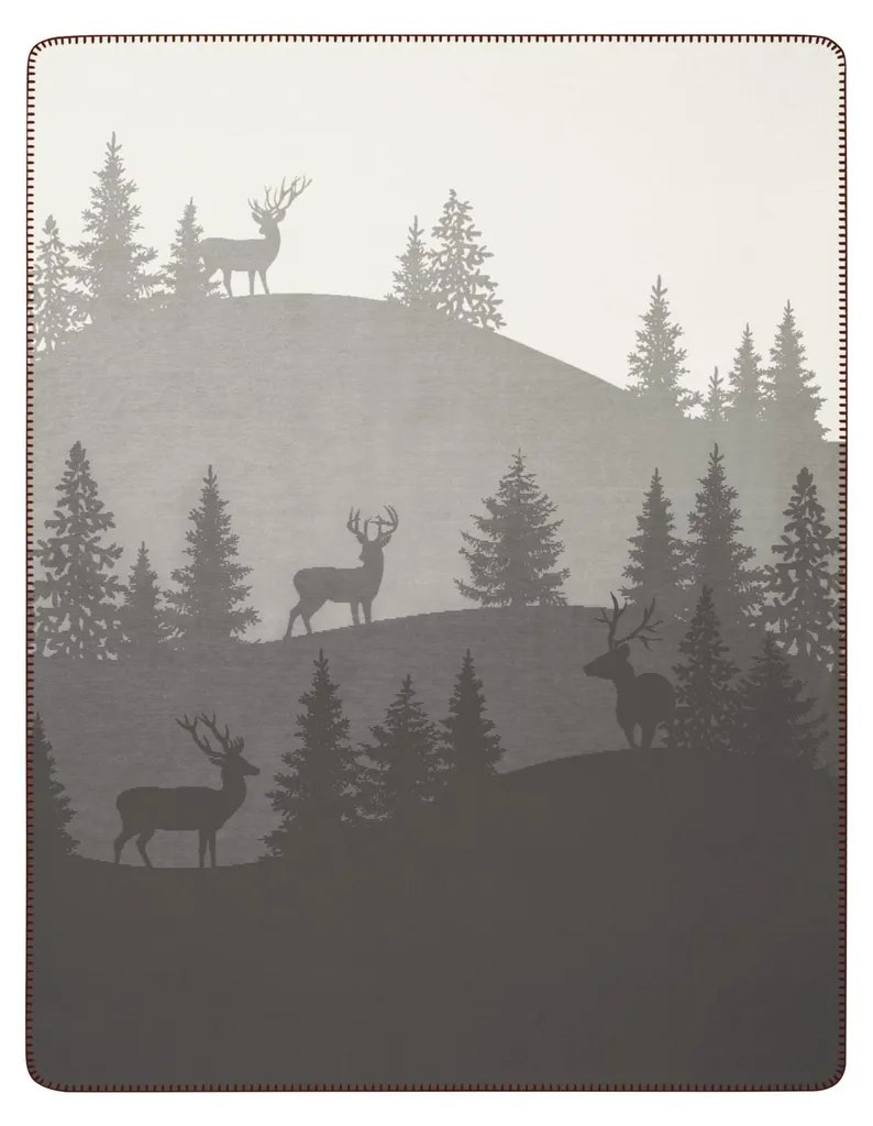Couverture Biederlack 150x200 cm en Coton - Douceur Deerlight Premium