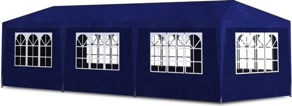 vidaXL Tente de fête 3 x 9 m Bleu Image du produit 