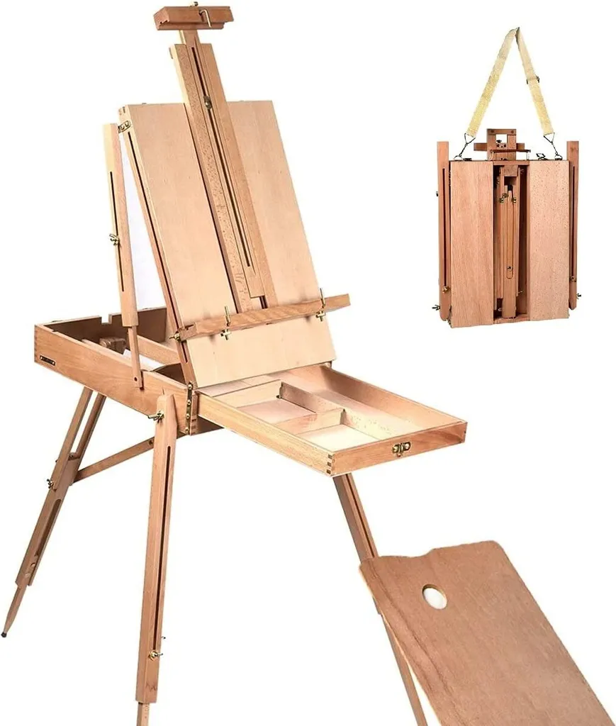 Chevalet d'Atelier Stable Anti-Vibration avec Grand Tiroir de Stockage