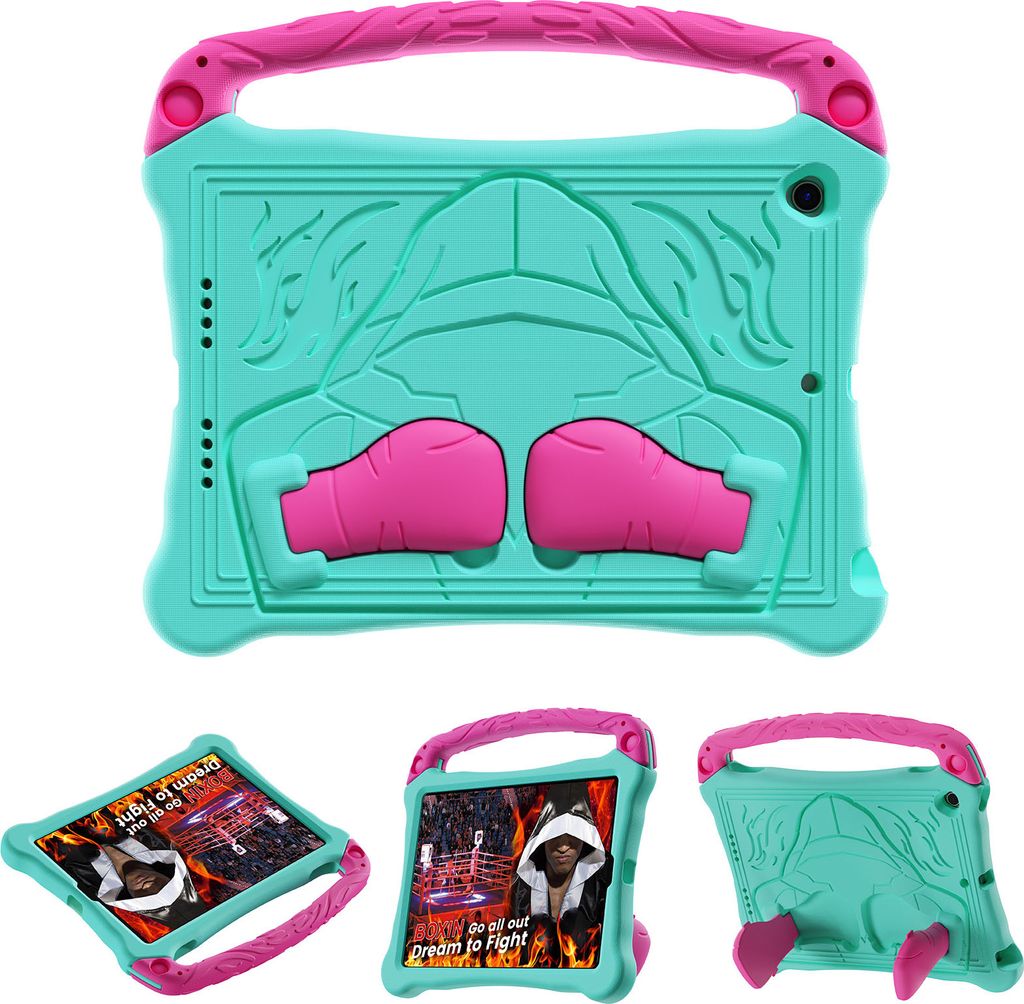 Kinder Hülle für iPad Air 3rd Gen 2019/iPad Pro 10,5" 2017, Leichte Stoßfeste Eva Schutzhülle mit Griff und Ständer Türkis