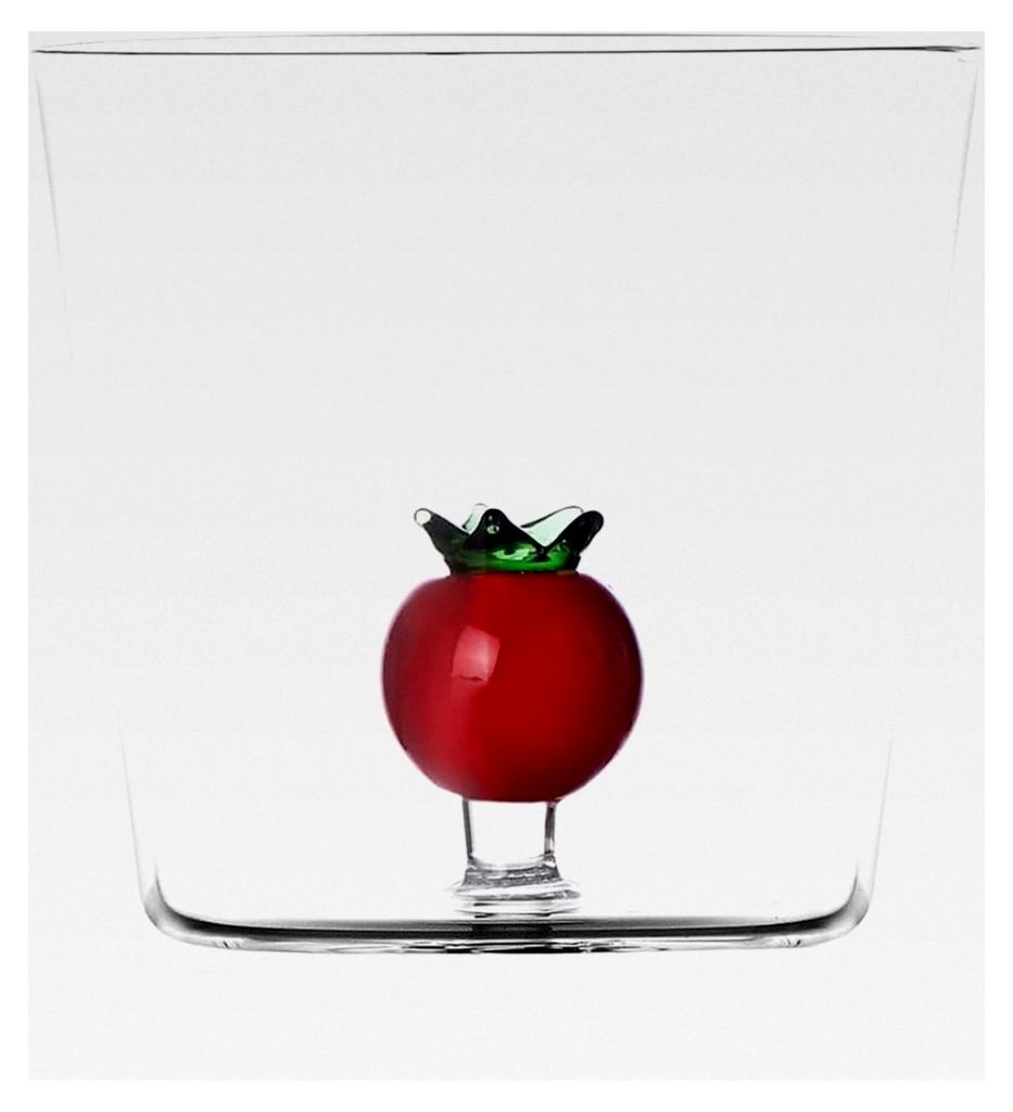 Tumbler Tomate, Kollektion Vegetables, 35 cl, Borosilikatglas, handgefertigt