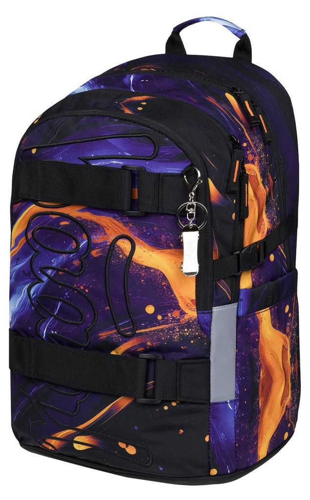 Baagl Schulrucksack Jungen Skateboard Laptopfach Brustgurt Produktbild 