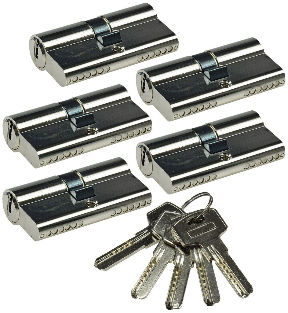 Schließzylinder-Set 5x 60mm (30+30mm) Profil-Zylinder 5 Produktbild 
