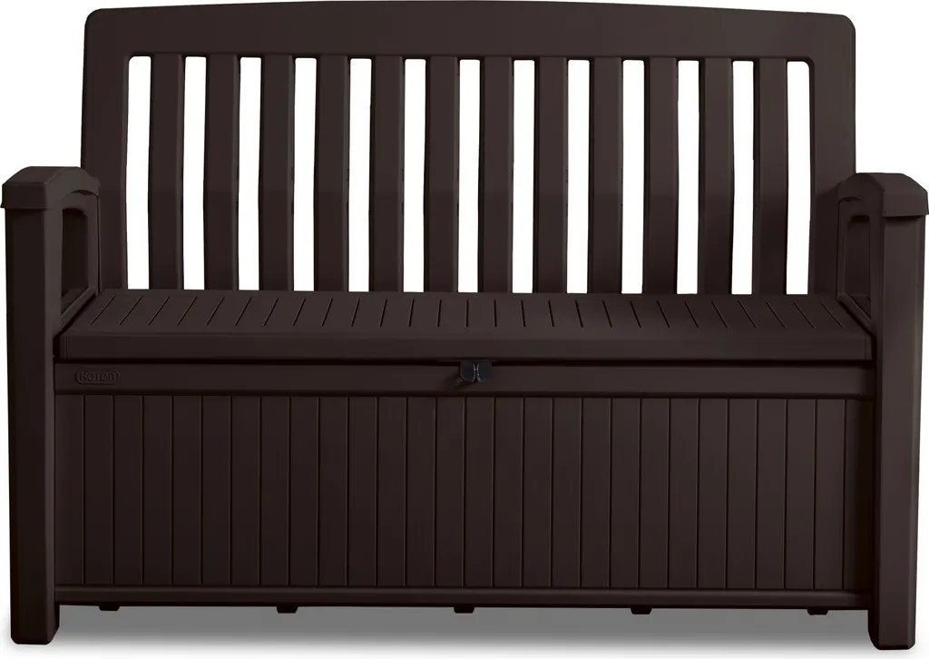 Coffre de Jardin Banc Extérieur 227 Litres en Résine Espresso Tepro Patio