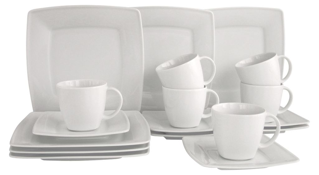CreaTable, 12207, Victoria Weiss, Kaffeeservice 18-tlg, Produktbild 