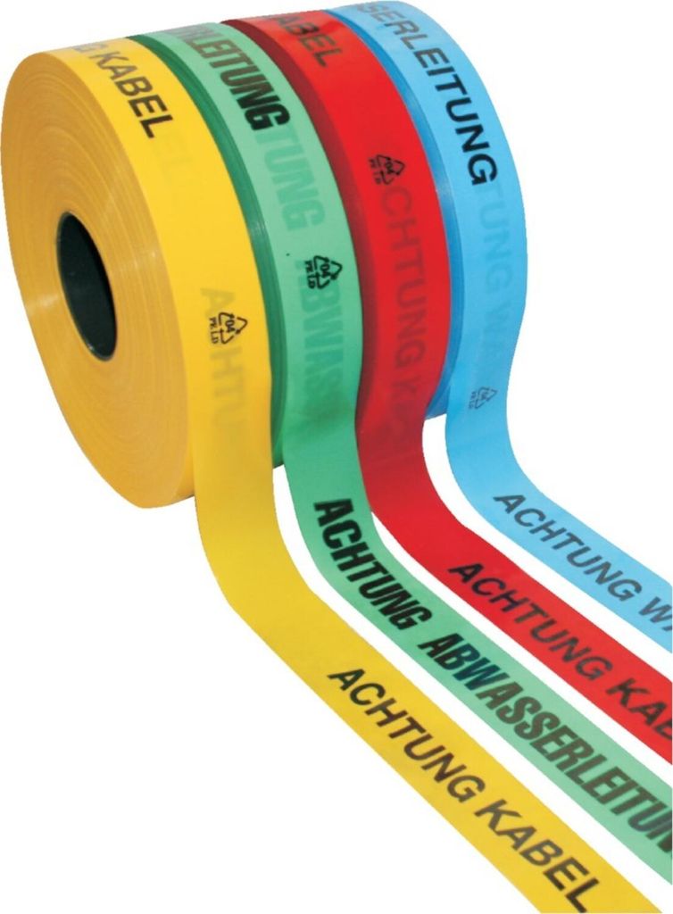 Kelmaplast Trassenwarnband Rollenbreite 40mm Rollenlänge Produktbild 