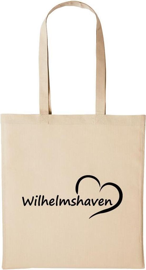 Huuraa Baumwollbeutel Wilhelmshaven Geschenk Einkaufstasche Natural 10 Liter Baumwolle Wilhelmshaven Accessoire